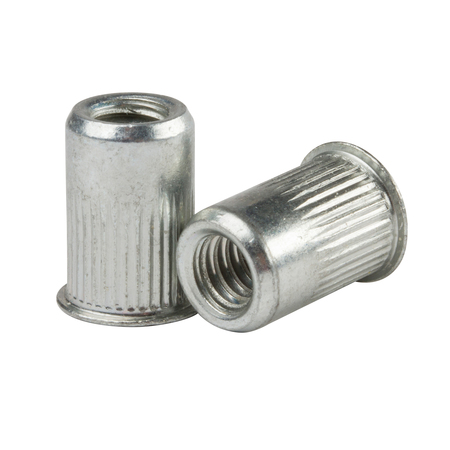 G.L. HUYETT Rivet Nut, 1/4"-20 Thread Size, 0.455 in Flange Dia., .580 in L, Aluminum BTI-CAK3-2520-165/B1